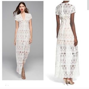 Wayf White Lace Dress